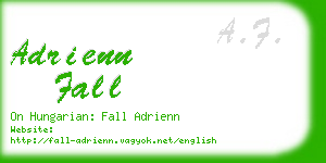 adrienn fall business card